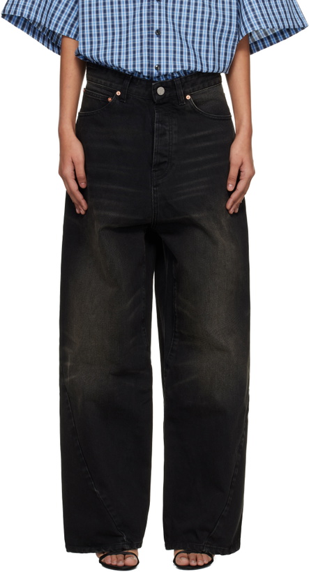 Photo: VETEMENTS Black Spiral Jeans