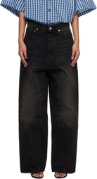 VETEMENTS Black Spiral Jeans