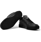 Dolce & Gabbana - Logo-Appliquéd Rubber-Trimmed Leather Sneakers - Black