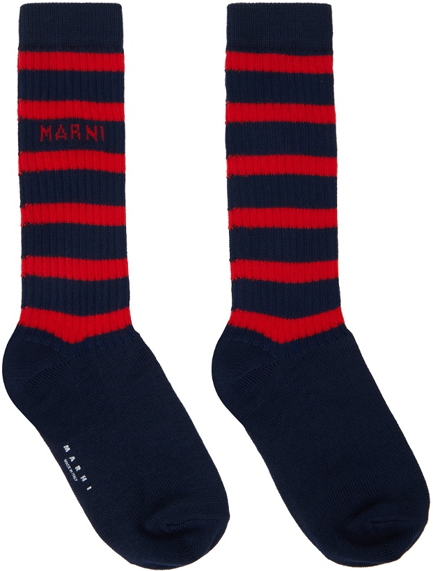 Photo: Marni Navy Striped Socks
