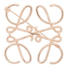 Loewe Rose Gold Anagram Brooch