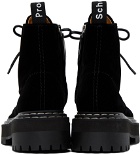Proenza Schouler Black Lug Sole Combat Boots
