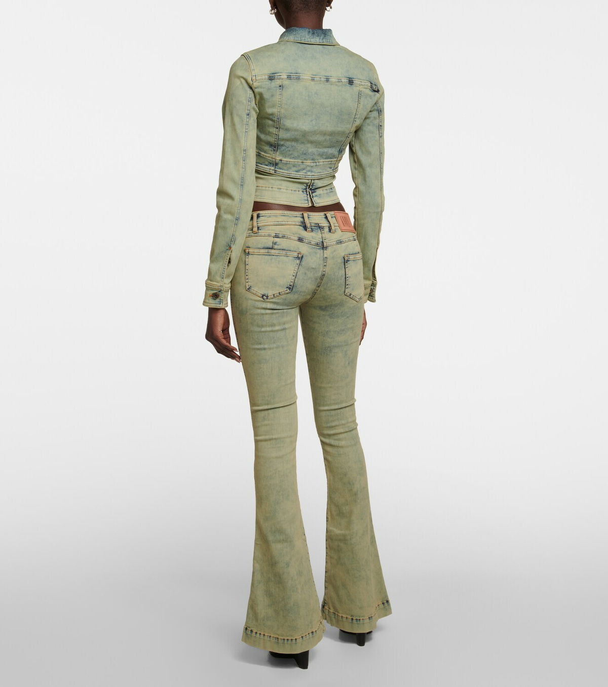 KNWLS - Claw cropped denim jacket