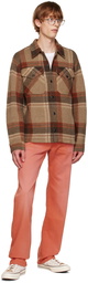 RRL Orange Bedford Cord Trousers