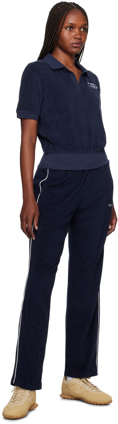 Sporty & Rich New Serif Lounge Pants - Navy