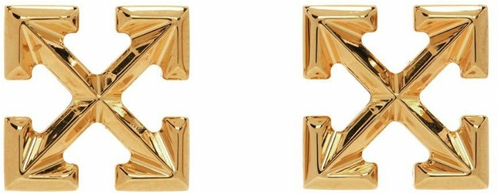 Photo: Off-White Gold Mini Arrow Earrings