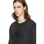 Amiri Black College Logo Sweatshirt