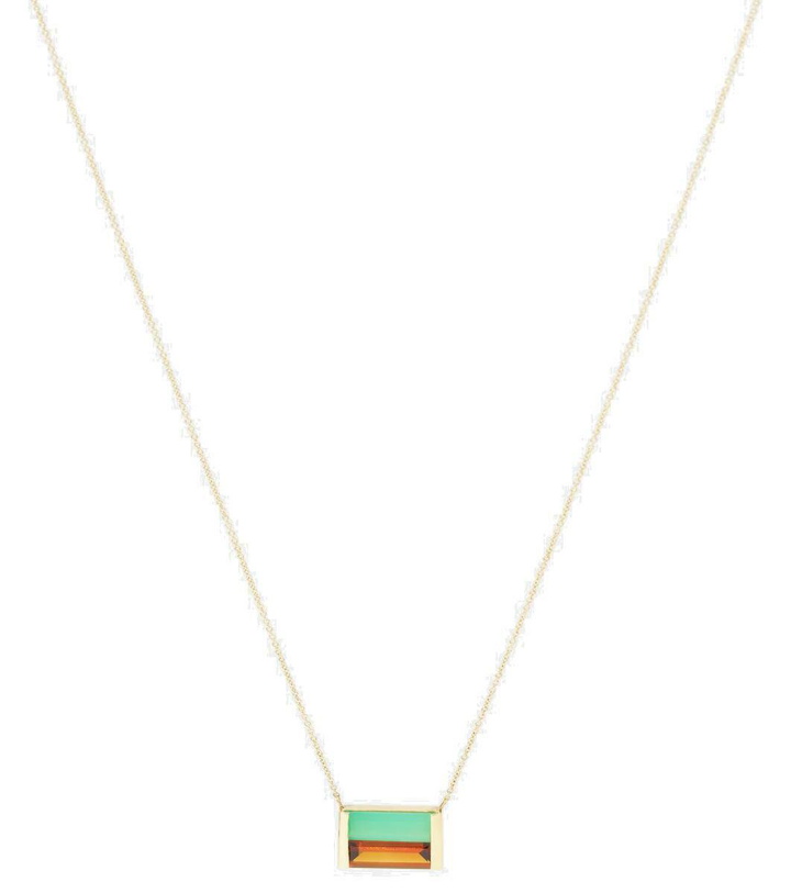 Photo: Aliita Bi Maxi 9kt gold necklace with chrysoprase and citrine