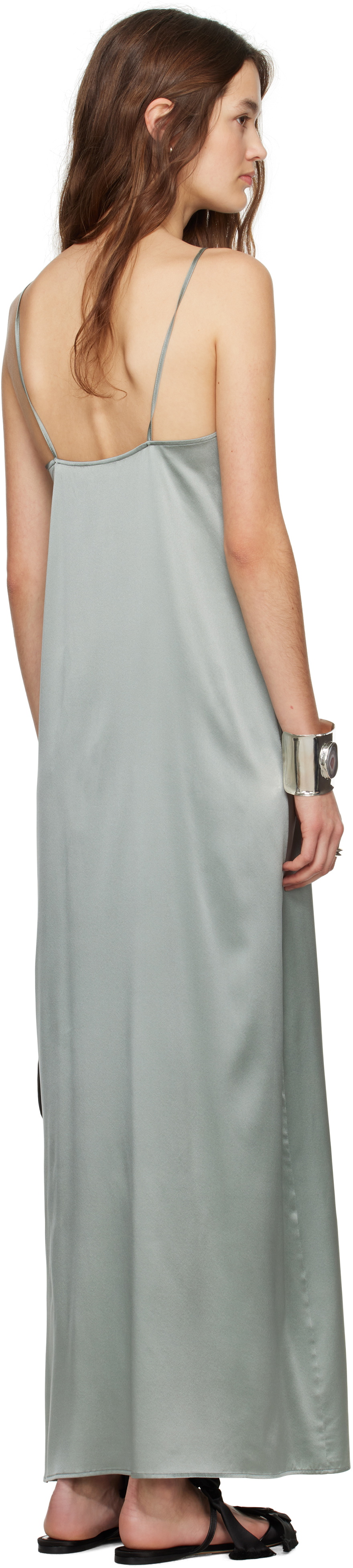 Ruohan Green Shell Maxi Dress