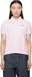 Acne Studios Pink Logo Polo