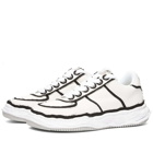 Maison MIHARA YASUHIRO Men's Wayne Low Original Sole Overhanging C Sneakers in White