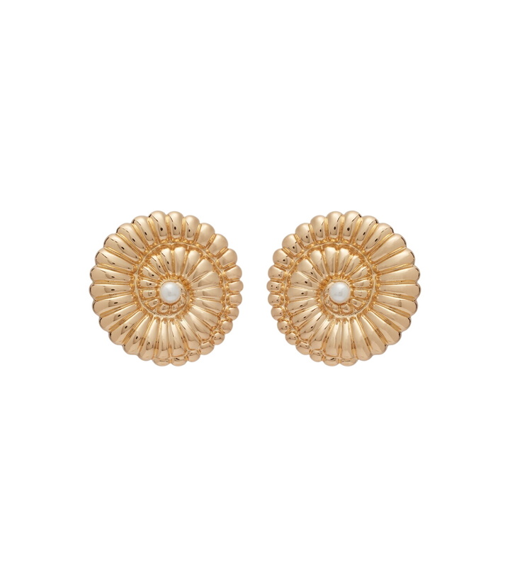 Photo: Self-Portrait Faux pearl-embellished earrings