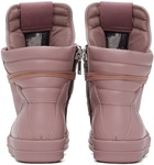 Rick Owens Pink Geobasket Sneakers