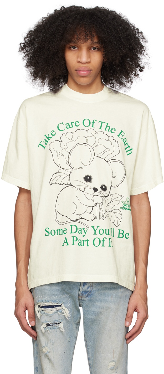 Photo: Online Ceramics Off-White 'Take Care of the Earth' T-Shirt