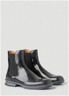 Brushed Chelsea Boots in Black