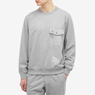 Gramicci Men's x And Wander Pocket Sweatshirt in Grey