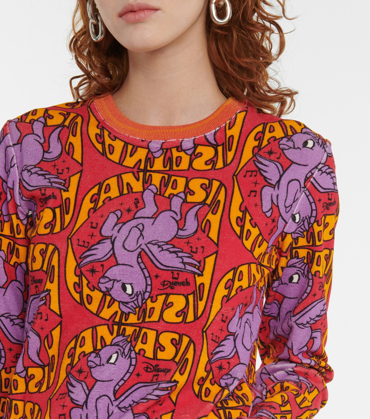 Stella Mccartney X Disney® Printed Cotton Terry Top Stella Mccartney