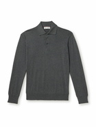 Brunello Cucinelli - Cotton Polo Shirt - Gray