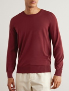 Brunello Cucinelli - Wool and Cashmere-Blend Sweater - Red