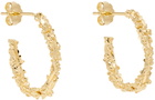 Veneda Carter SSENSE Exclusive Gold VC003 Small Open Hoop Earrings