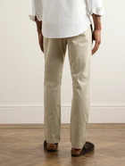 NN07 - Theo 1420 Tapered Organic Cotton-Blend Twill Chinos - Neutrals