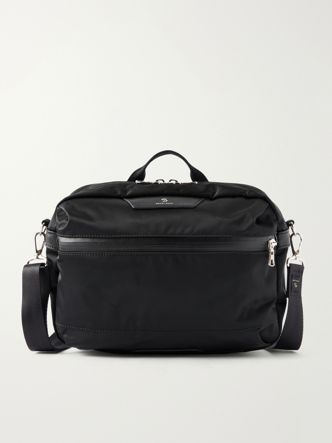 Master-Piece - Proress Leather-Trimmed Twill Messenger Bag