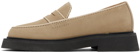 A.P.C. Taupe Gael Loafers