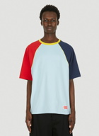 Colour Block Boxy T-Shirt in Light Blue