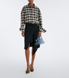 The Attico La Passeggiata Mini denim top-handle bag