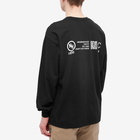 Neighborhood Men's Long Sleeve NH-4 T-Shirt in Black