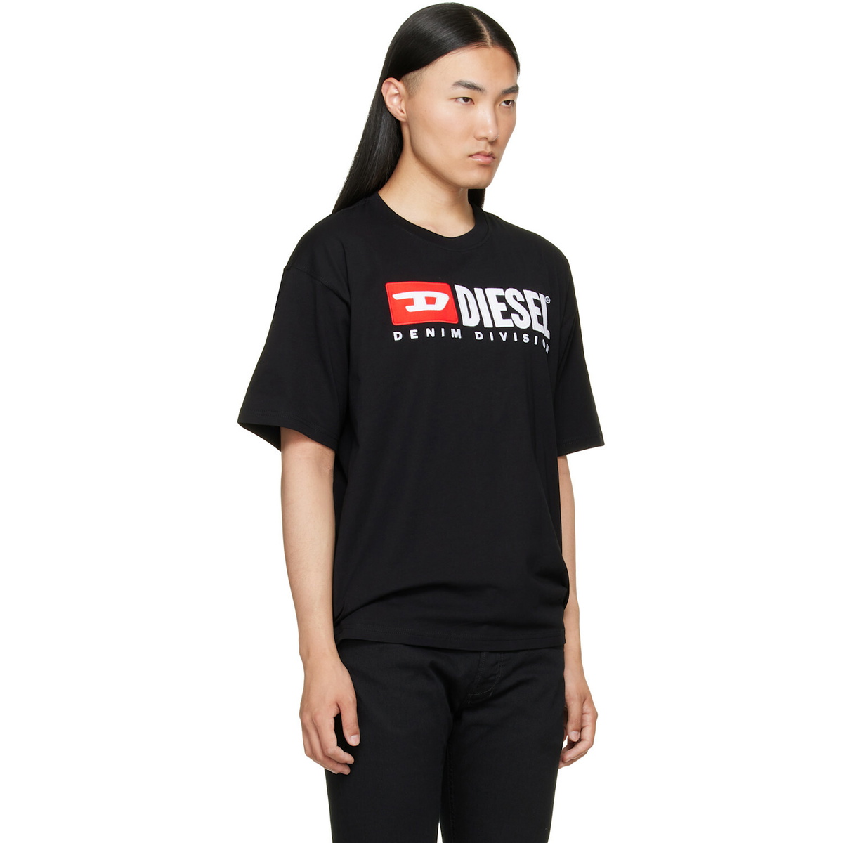 Diesel Black Diesel Patch Logo T-shirt