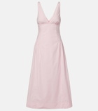 Posse Lindie cotton poplin midi dress