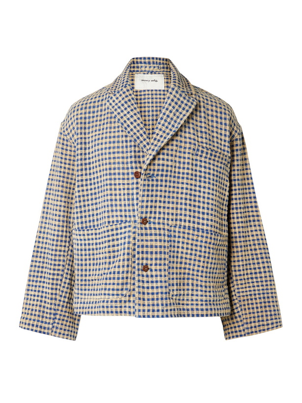 Photo: Story mfg. - Cove Checked Cotton Suit Jacket - Neutrals