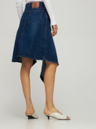 Y/PROJECT Asymmetric Slit Denim Midi Skirt