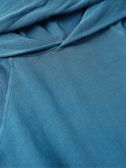 Les Tien - Garment-Dyed Cotton-Jersey Hoodie - Blue