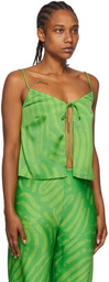 Simon Miller Green Zapa Tank Top