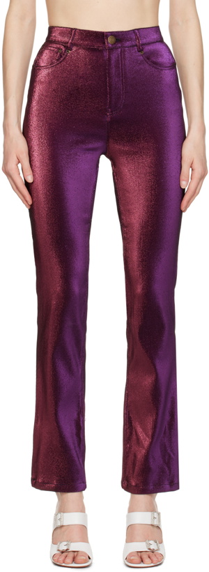 Photo: AREA Purple Slit Trousers
