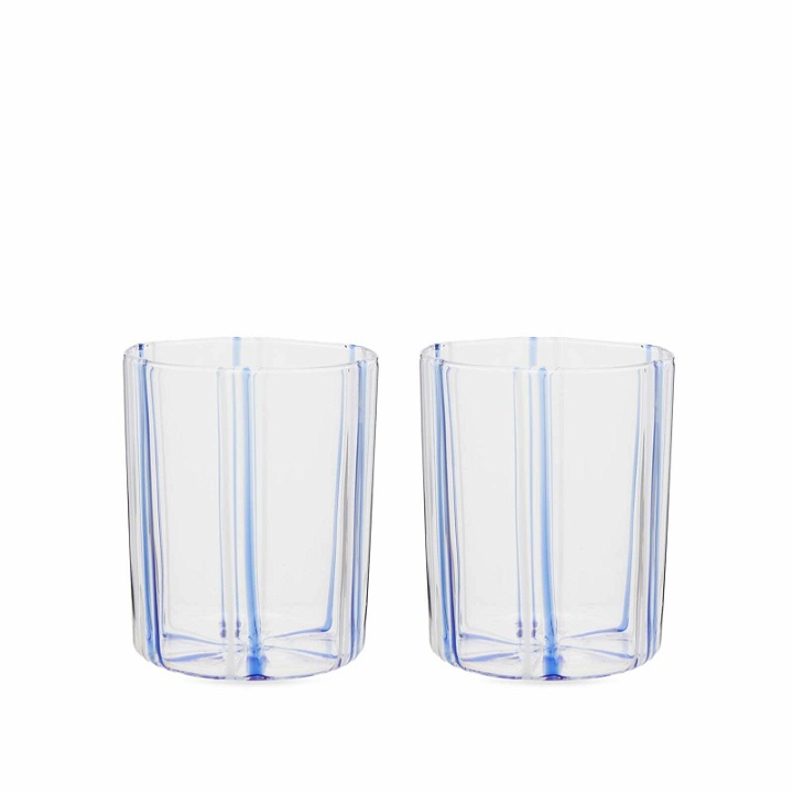 Photo: Maison Balzac Grand Soleil Glasses - Set of 2 in Indigo