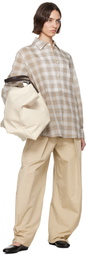 Kallmeyer Beige Chloé Bib Button Down Shirt