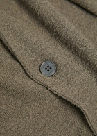Frame Textured-knit Linen and Silk-blend Shirt Khaki