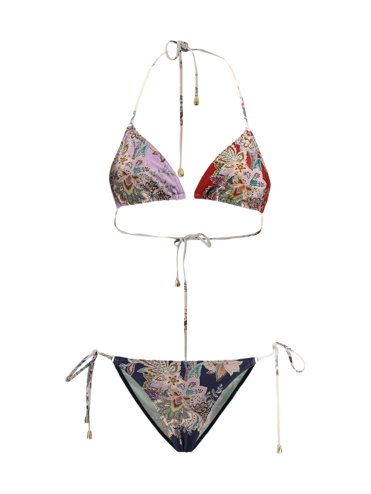 【Zimmermann】Ottie paisley ring-detail bikini Zimmermann Ottie paisley ring-detail bikini Zimmermann