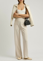 Courrèges Interlock Logo Jersey Sweatpants Natural