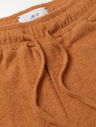 Mr P. - Organic Cotton-Terry Drawstring Shorts - Brown