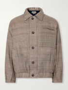 Kartik Research - Moni Padded Wool and Silk-Blend Blouson Jacket - Brown