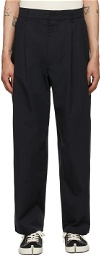 Camiel Fortgens Black Casual Pleated Suit Trousers