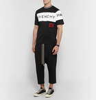 Givenchy - Slim-Fit Logo-Embroidered Cotton-Jersey T-Shirt - Men - Black