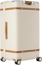 Paravel Off-White Aviator Trunk Suitcase
