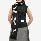 Charles Jeffrey Women's Fluffy Scarf Vest in Black/White