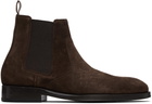Paul Smith Brown Suede Lawson Chelsea Boots