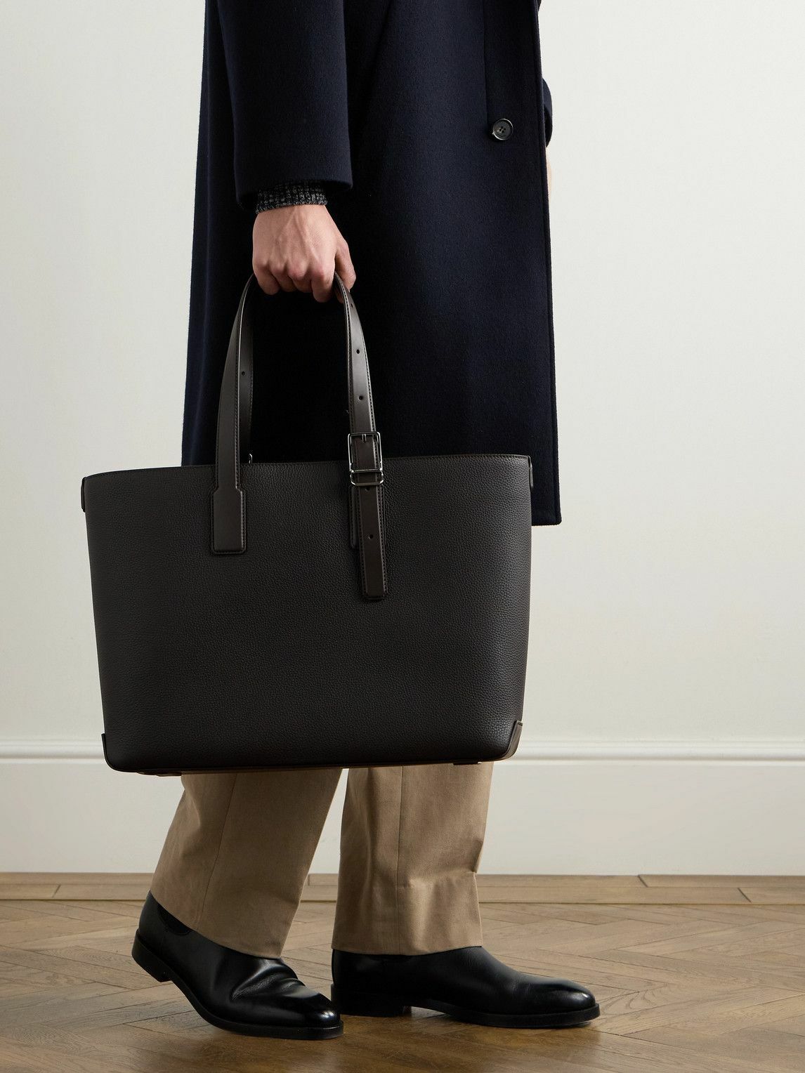 Dunhill - 1893 Harness Full-Grain Leather Tote Bag Dunhill